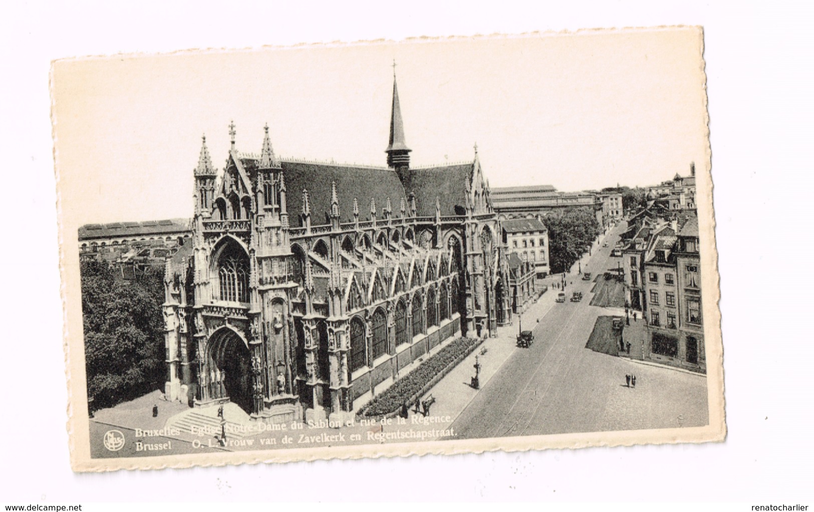 Eglise Notre-Dame Du Sablon Et Rue De La Régence. - Monuments, édifices