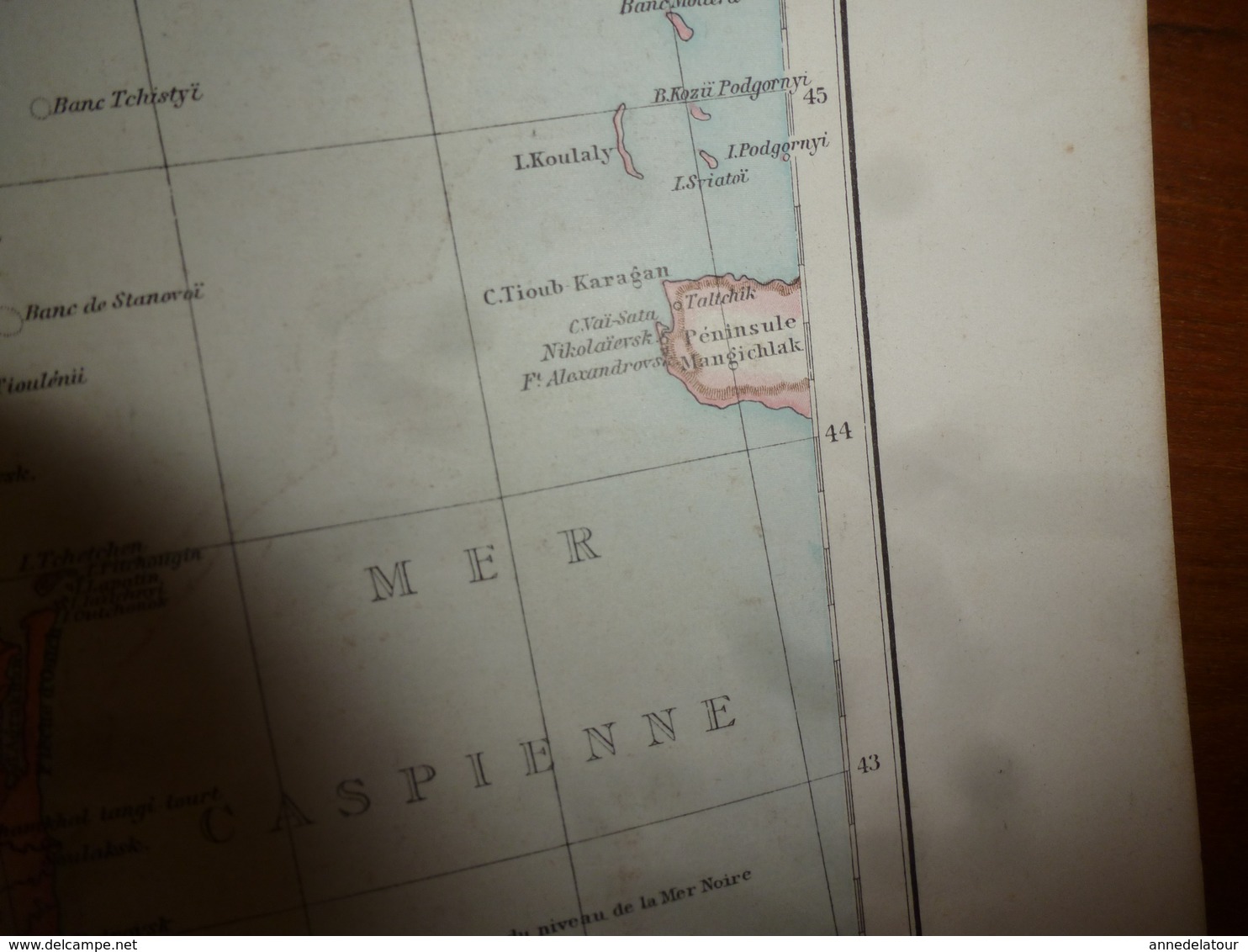 1884 Carte Géographique :Recto (Russie d'Europe) ; Verso ( Pologne , Caucasie)  etc