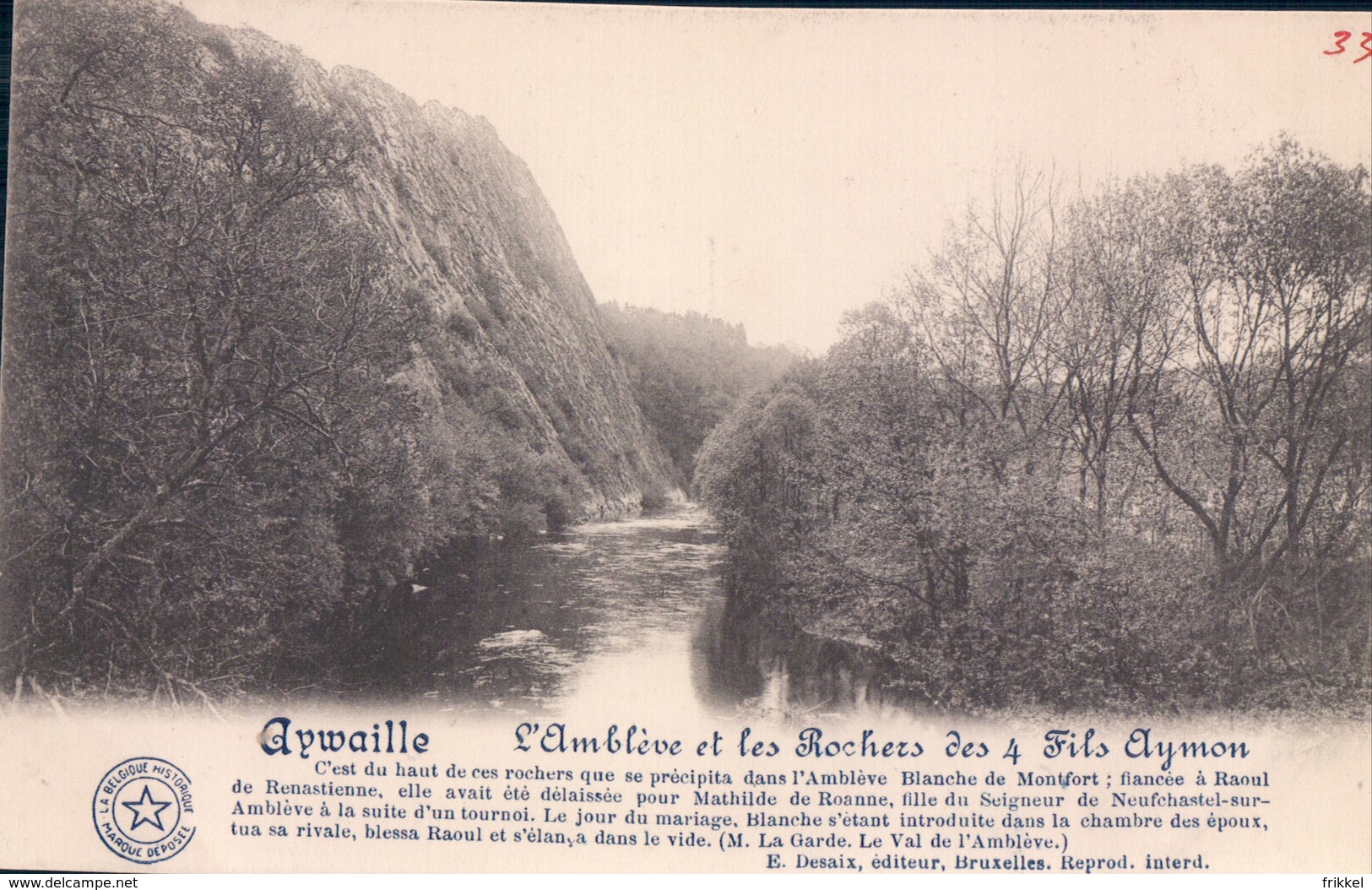 Aywaille L'Amblève Et Rochers Des 4 Fils Aymon - Aywaille