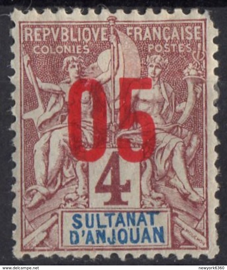 ANJOUAN  N* 21   Charniere Dent Courte - Neufs