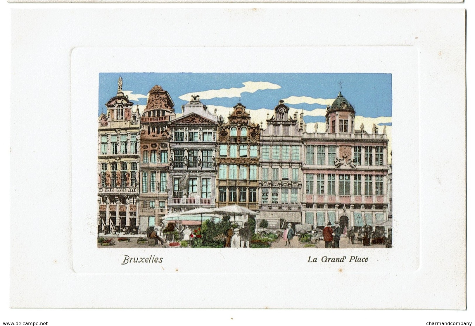 Bruxelles - La Grand' Place - Carte Aquarellée - Félix Cohn 09 7576 - Etat Neuf !  - 2 Scans - Marktpleinen, Pleinen