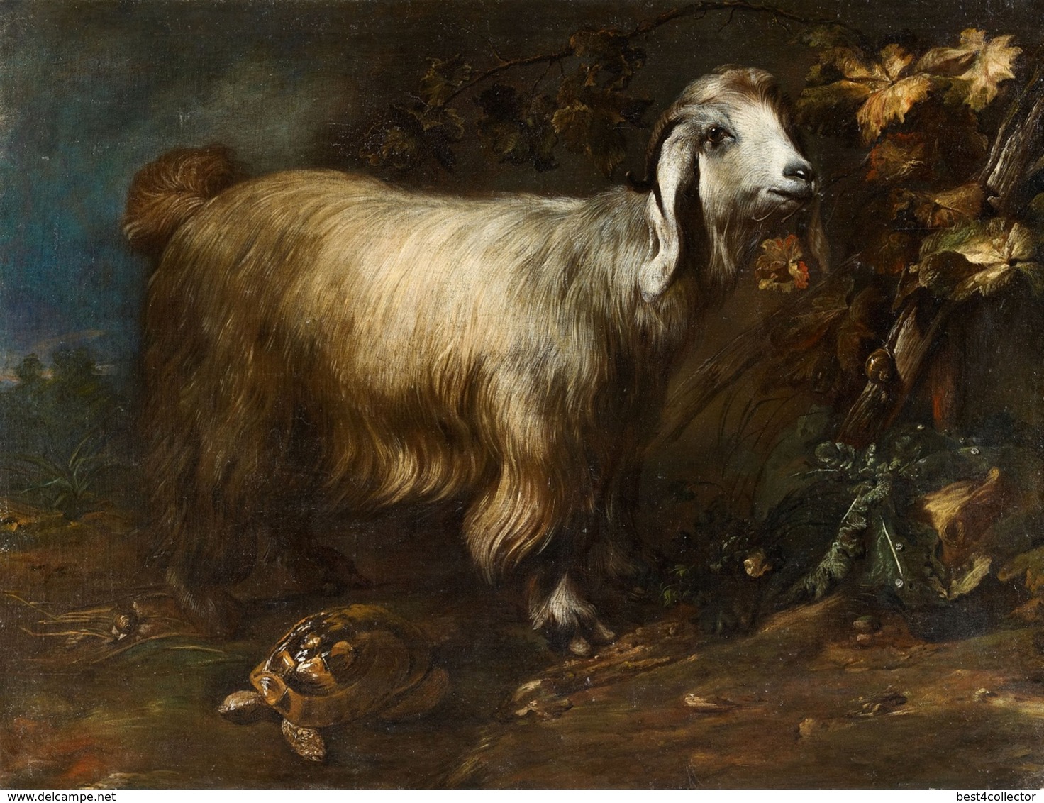 @@@ MAGNET - Paolo Porpora, A Goat, Tortoise And Snail In A Forest Landscape. - Publicitaires