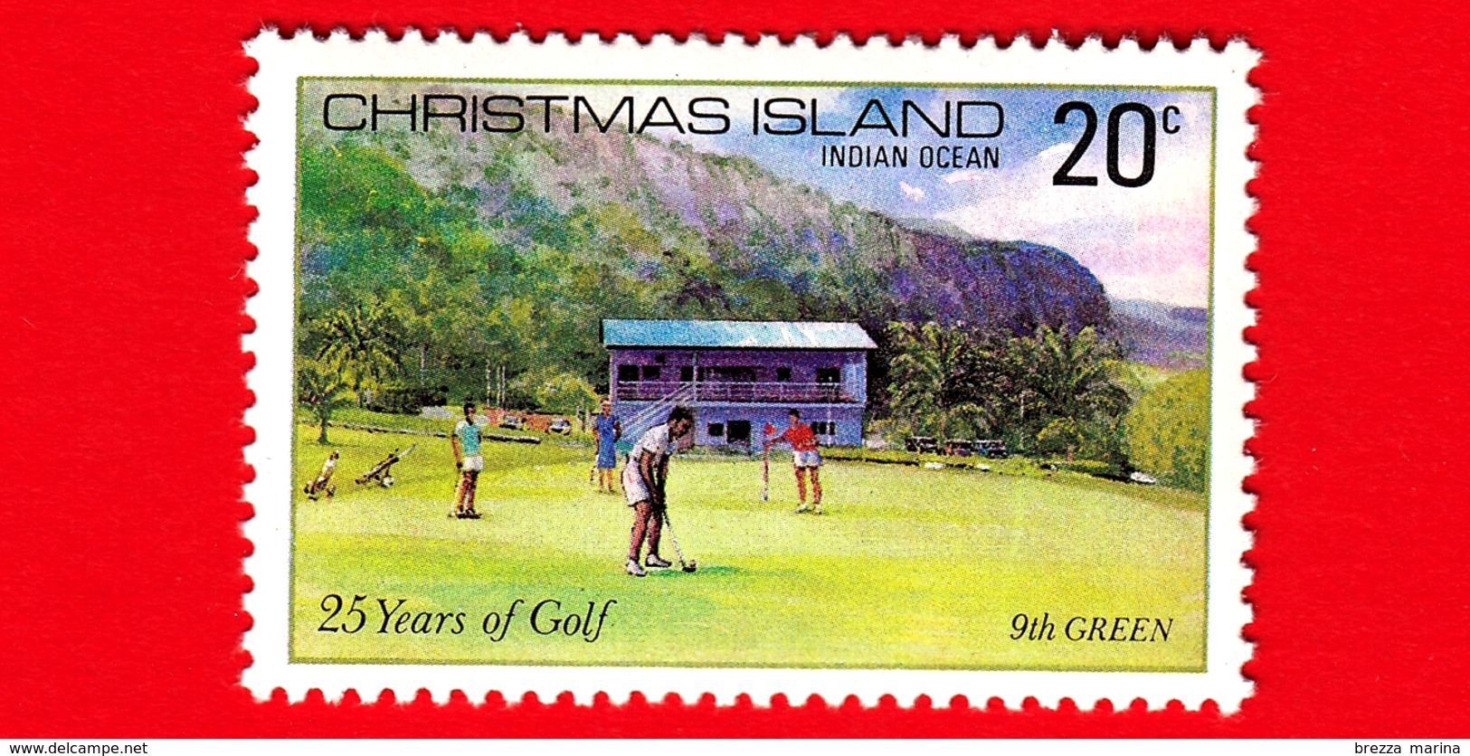 Nuovo - MNH - CHRISTMAS ISLAND  Isola Di Natale - 1980 - Sport - 25 Anni Di Golf - Green - 20 - Christmas Island