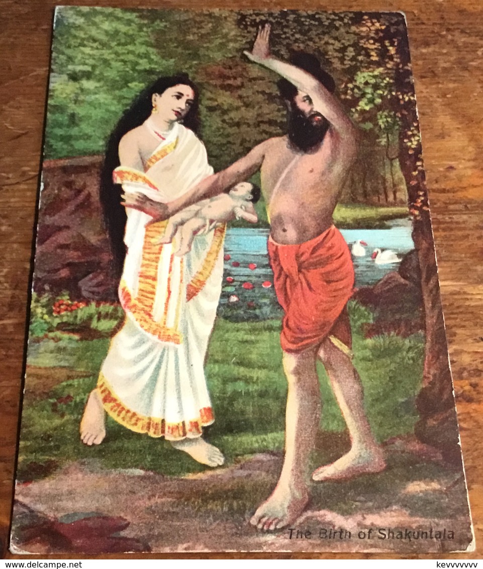 The Birth Of Shakuntala ~ (Victorian Postcard) - Fairy Tales, Popular Stories & Legends