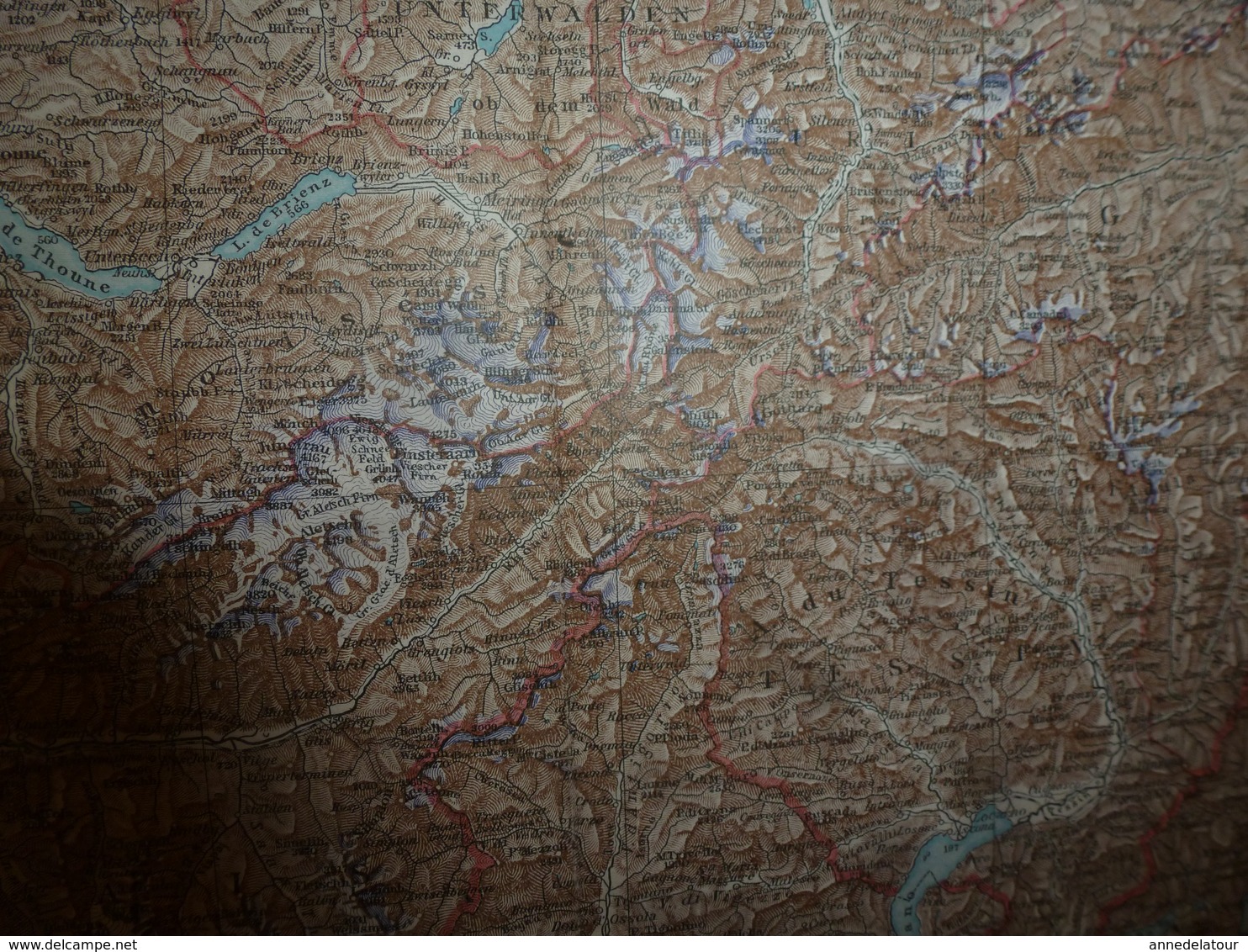 1884 Carte Géographique :     Recto (SUISSE) ;    Verso (Suède Et Norvège) Et (Itale Du Nord) Etc - Geographical Maps