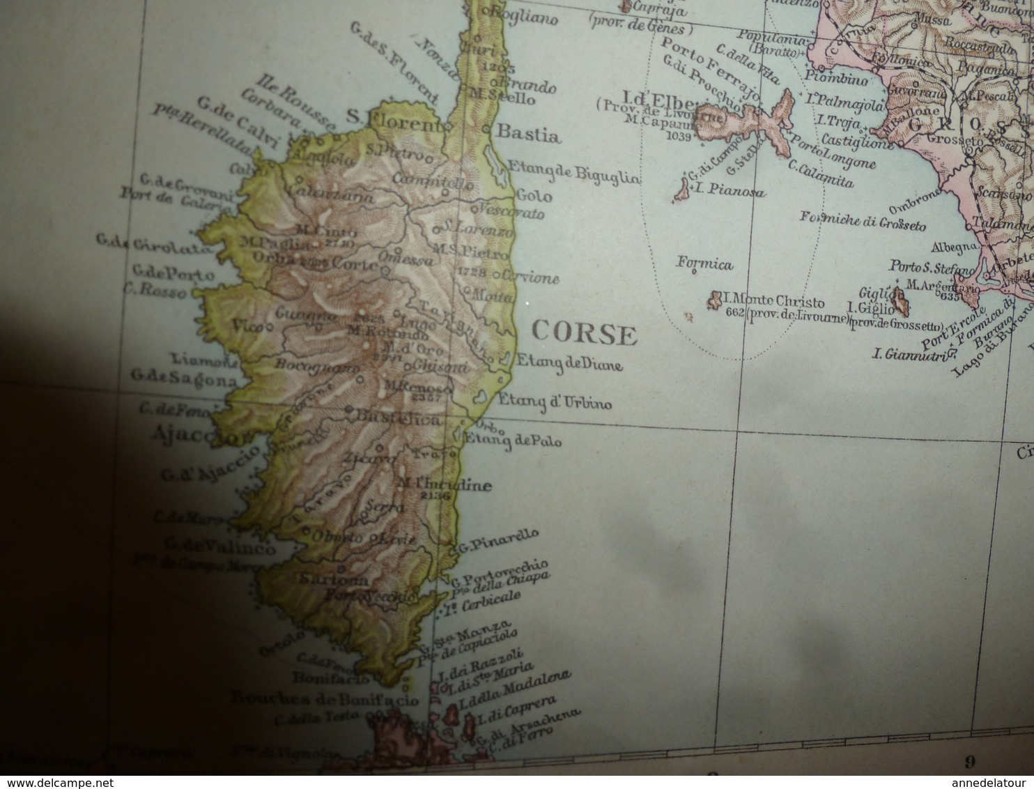 1884 Carte Géographique :     Recto (SUISSE) ;    Verso (Suède et Norvège) et (Itale du Nord) etc