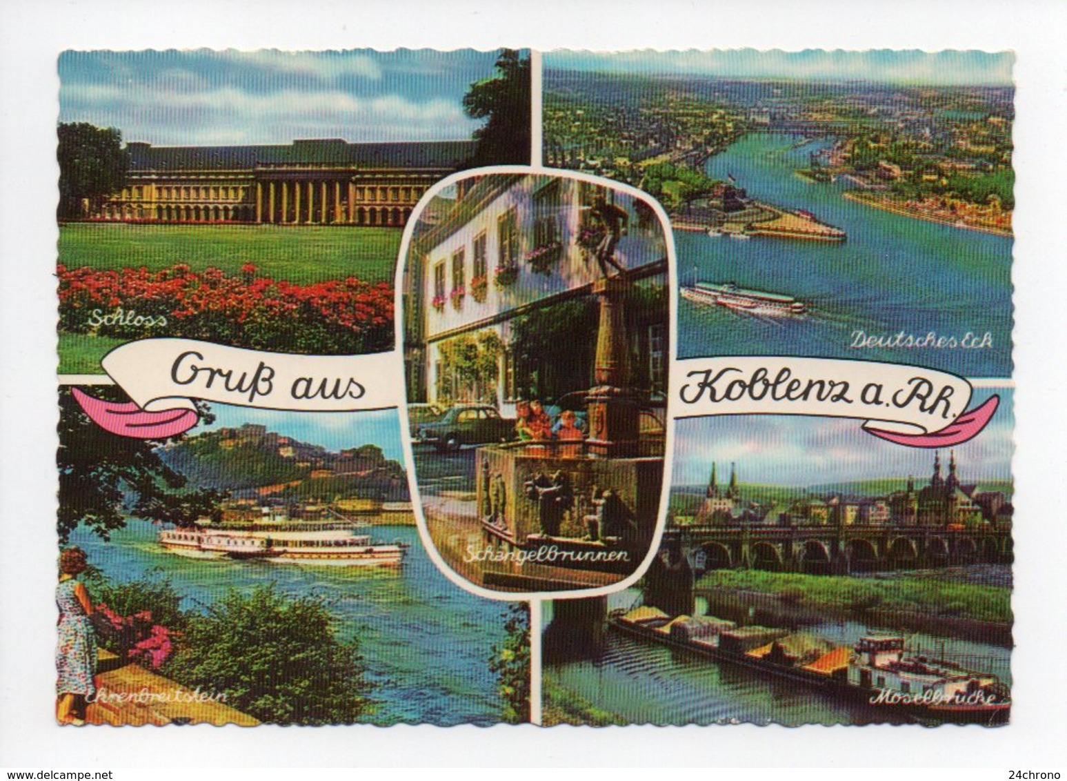 Allemagne: Rhenanie Palatinat, Koblenz, Coblence, Bateau, Peniche (19-460) - Koblenz