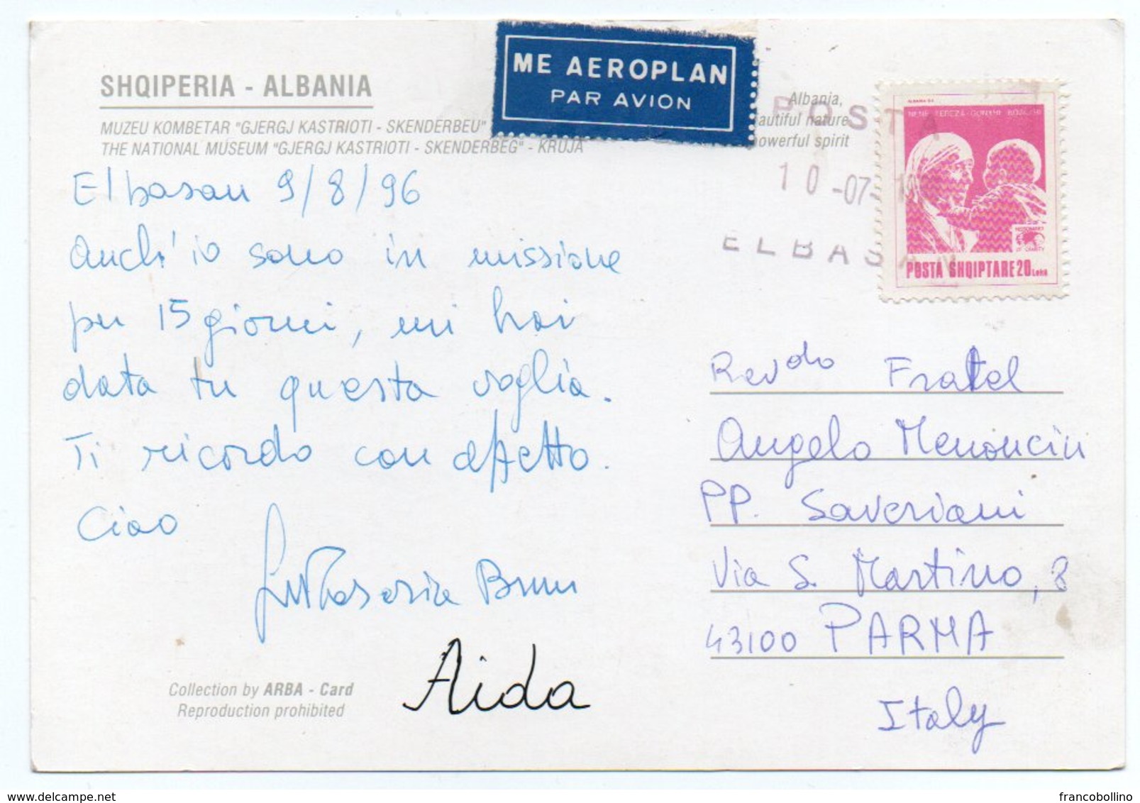 ALBANIE/ALBANIA-KRUJA THE NATIONAL MUSEUM GJERGJ KASTRIOTI-SKENDERBEG/THEMATIC STAMP-MOTHER TERESA - Albania