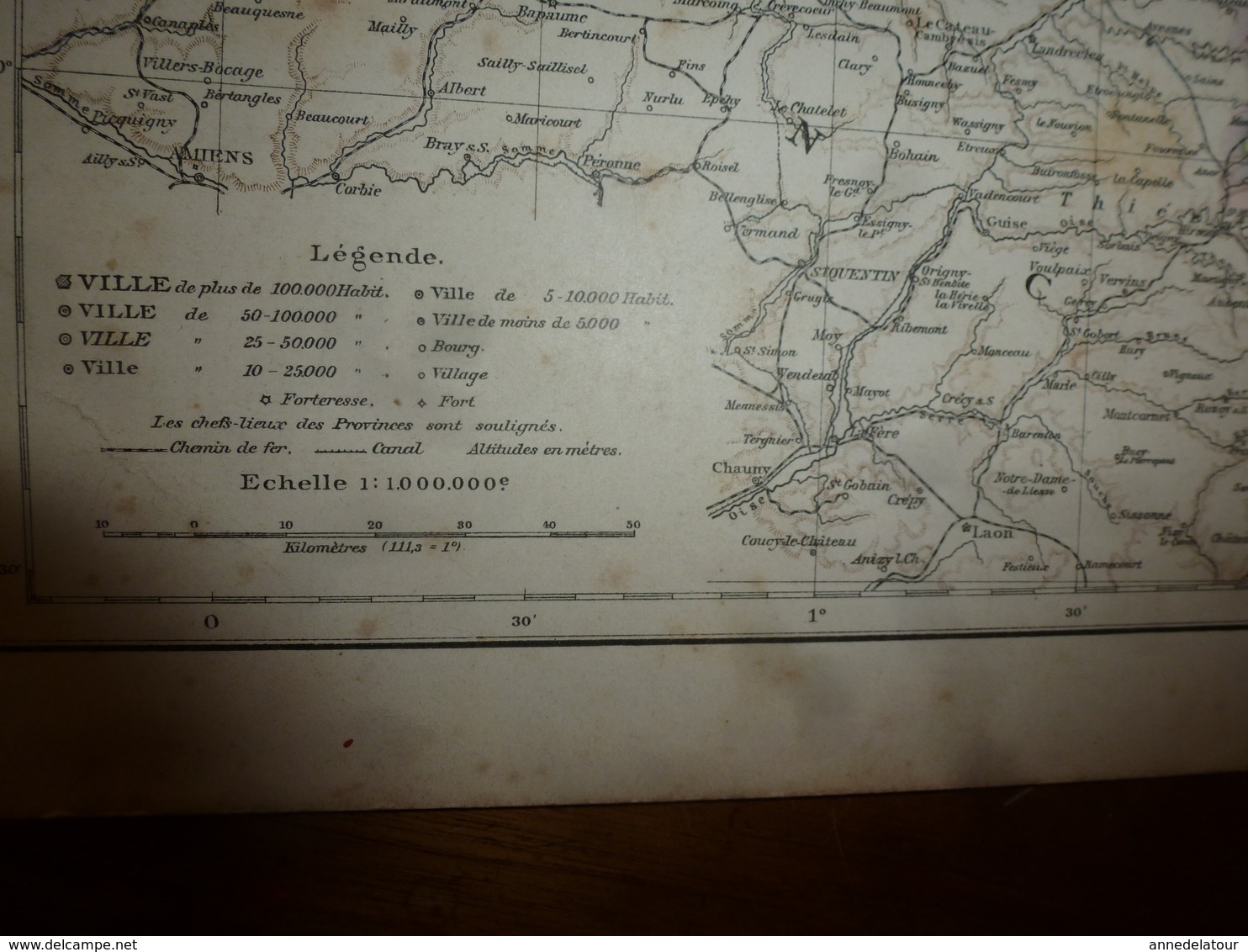 1884 Carte Géographique : Recto (ALLEMAGNE politique) ;  Verso (DANNEMARK et ISLANDE) et (BELGIQUE et LUXEMBOURG) etc