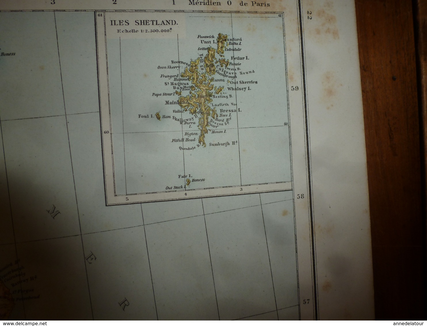 1884 Carte Géographique : Recto (GRANDE BRETAGNE Et IRLANDE) ;  Verso (PAYS-BAS) Et (FRANCE Du Sud-Est Dont CORSE ) Etc - Cartes Géographiques