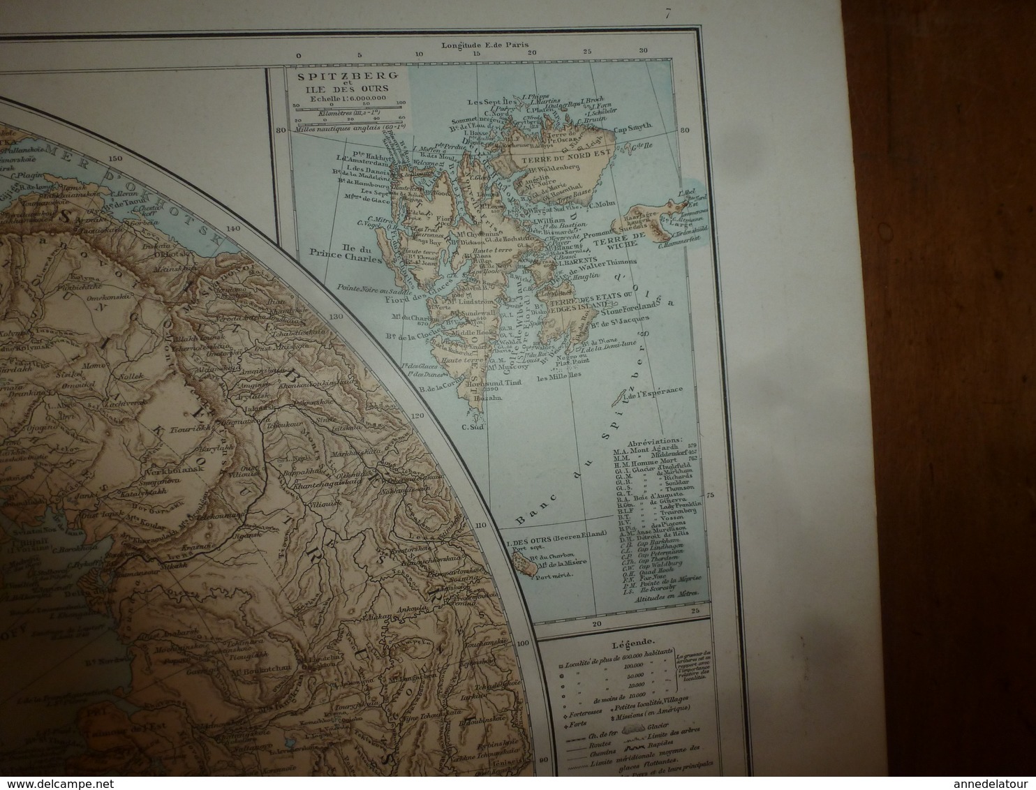 1884 Carte Géographique :Recto (PÔLE Arctique Et SPITZBERG); Verso (OCEAN Antarctique Et Polynésie) Etc - Geographical Maps