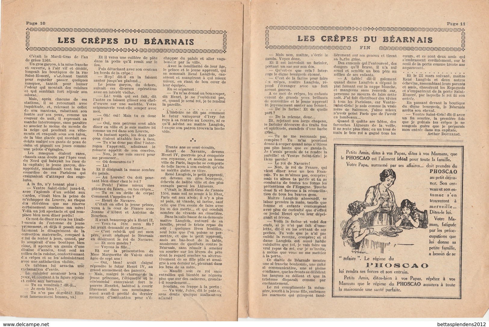 PHOSCAO - LE PANTIN - Edition De Propagande Du PHOSCAO - N°59 Novembre 1932 - Advertising