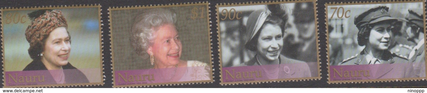 Nauru SG 527-530 2002 Queen Elizabeth II Jubilee, Mint Never Hinged - Nauru