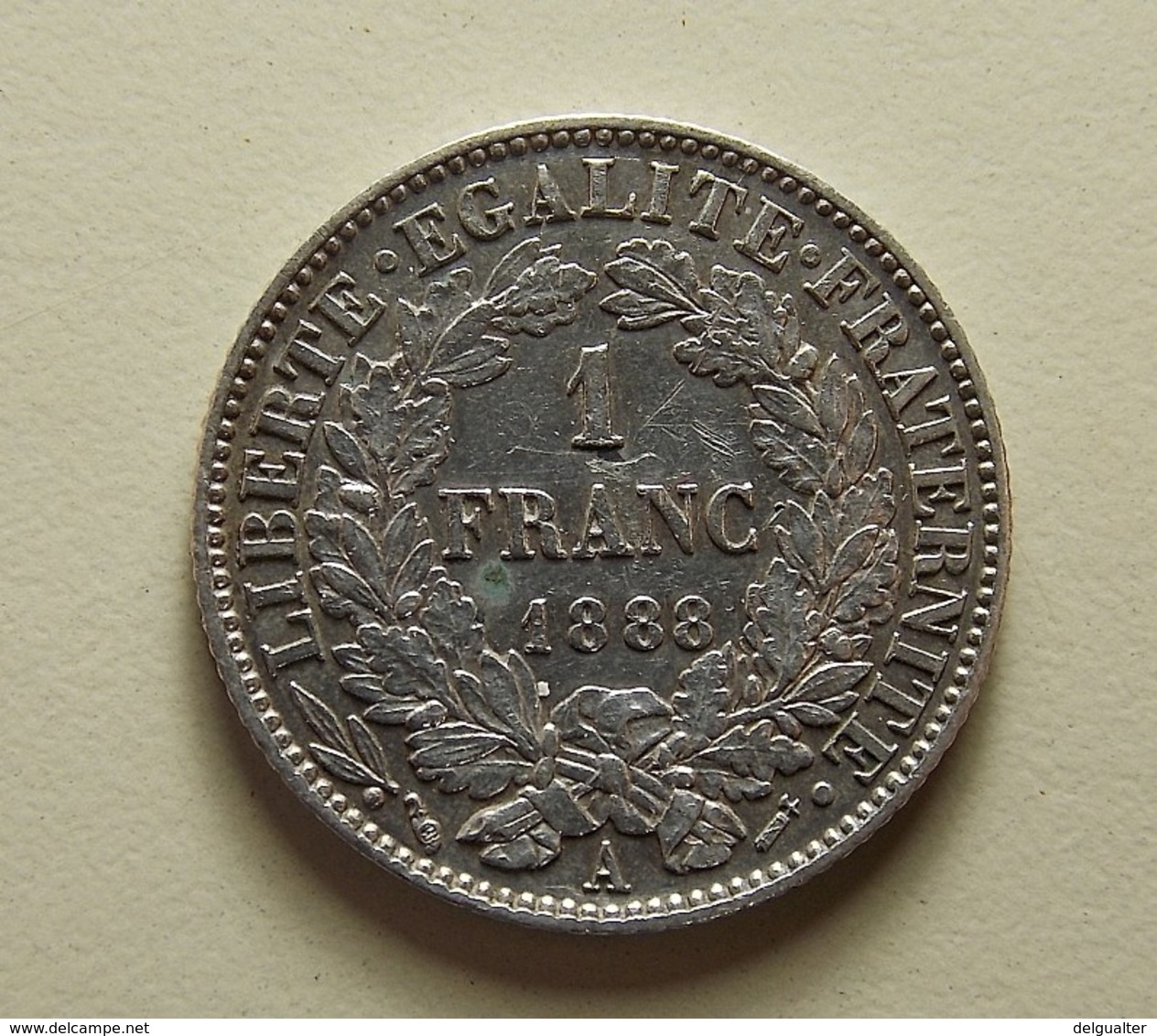 France 1 Franc 1888 A (Used As 200 Reis In Portugal) Silver - Portugal