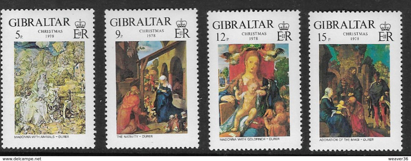 Gibraltar SG412-415 1978 Christmas Set 4v Complete Unmounted Mint [39/32001/2D] - Gibraltar