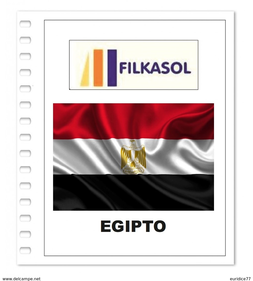 Suplemento Filkasol Egipto 2017 - Ilustrado Para Album 15 Anillas - Pre-Impresas