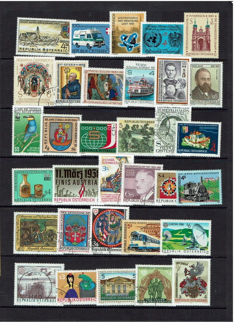 AUSTRIA...MNH...1980's...some Used - Unused Stamps