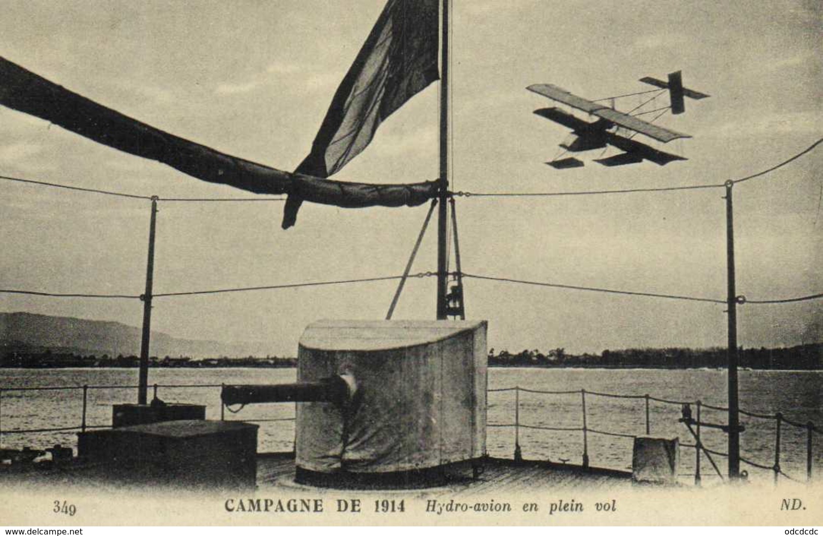 CAMPAGNE DE 1914 Hydre Avion En Plein Vol RV - Autres & Non Classés