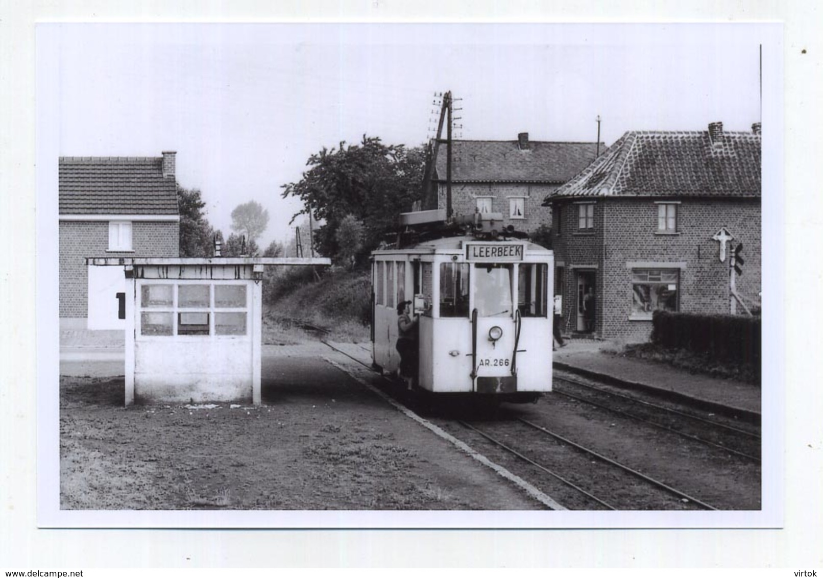 Vollezele - Galmaarden :  Station Vicinale ( TRAM )  ( Foto Van Oude Cliché 1958 - 15 X 10 Cm ) - Galmaarden