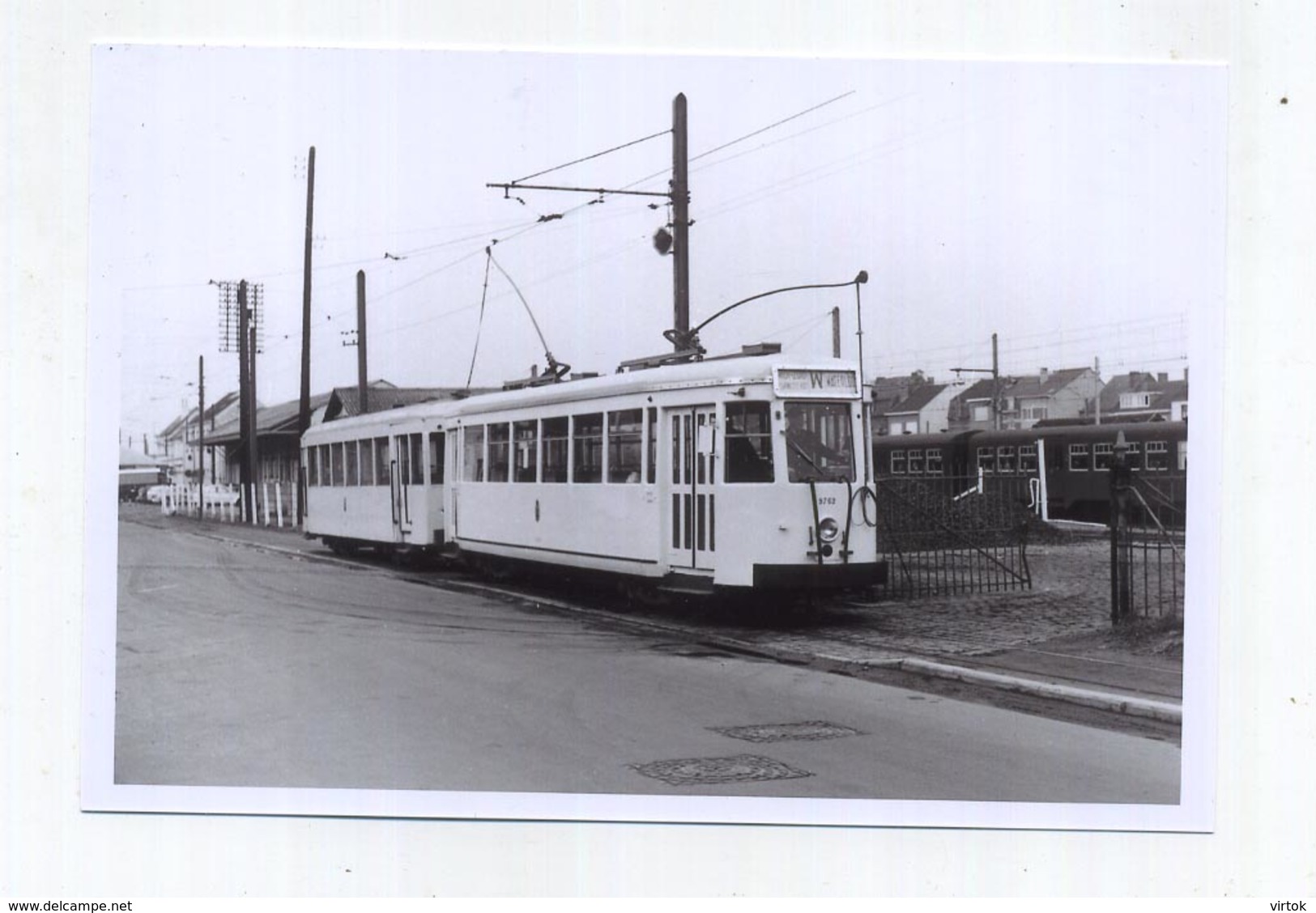 Braine-L'Alleud : Station Vicinale Et Gare SNCB-- ( TRAM )  ( Foto Van Oude Cliché - Photo Vieux Cliché  - 15 X 10 Cm ) - Eigenbrakel