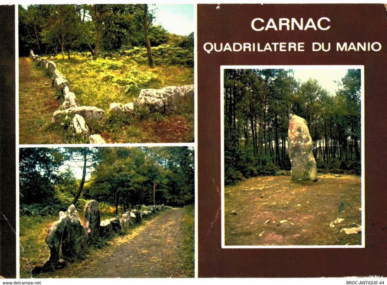 LOT N°1205 - LOT DE + 100 CARTES DE CARNAC - LES MENHIRS ET LES DOLMENS - BRETAGNE MEGALITHIQUE