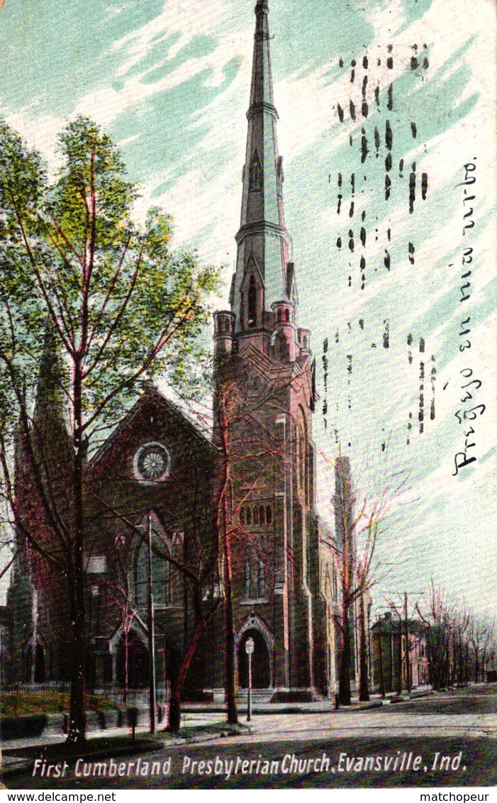 ETATS UNIS - FIRST CUMBERLAND PRESBYTERIAN CHURCH EVANSVILLE IND - Autres & Non Classés