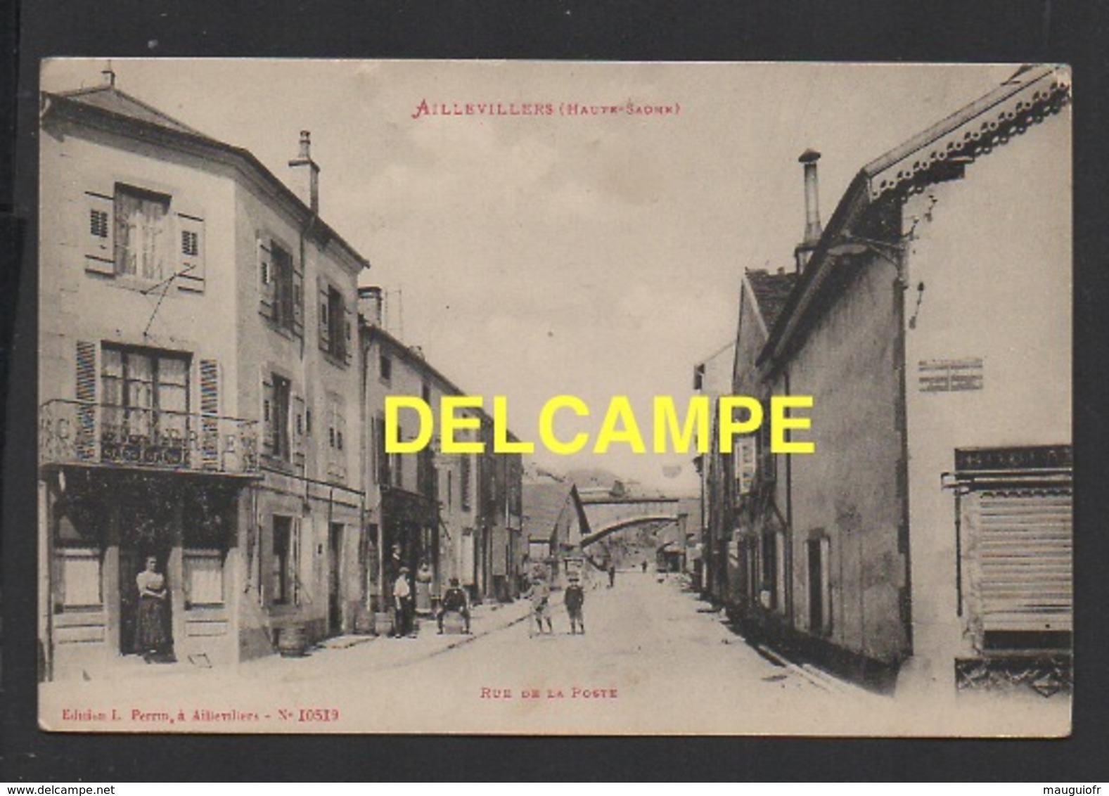 DD / 70 HAUTE SAÔNE / AILLEVILLERS / RUE DE LA POSTE / ANIMÉE / 1916 - Other & Unclassified