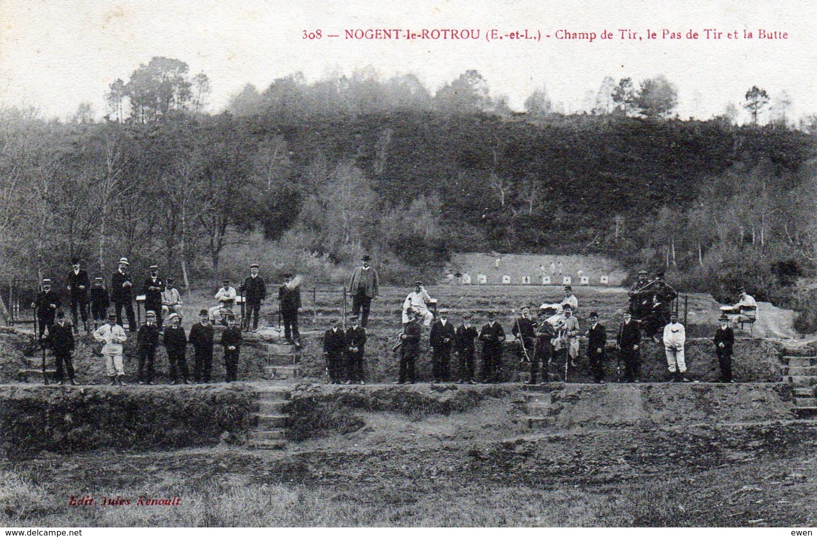 Nogent-le-Rotrou. Champ De Tir, Le Pas De Tir Et La Butte. - Nogent Le Rotrou