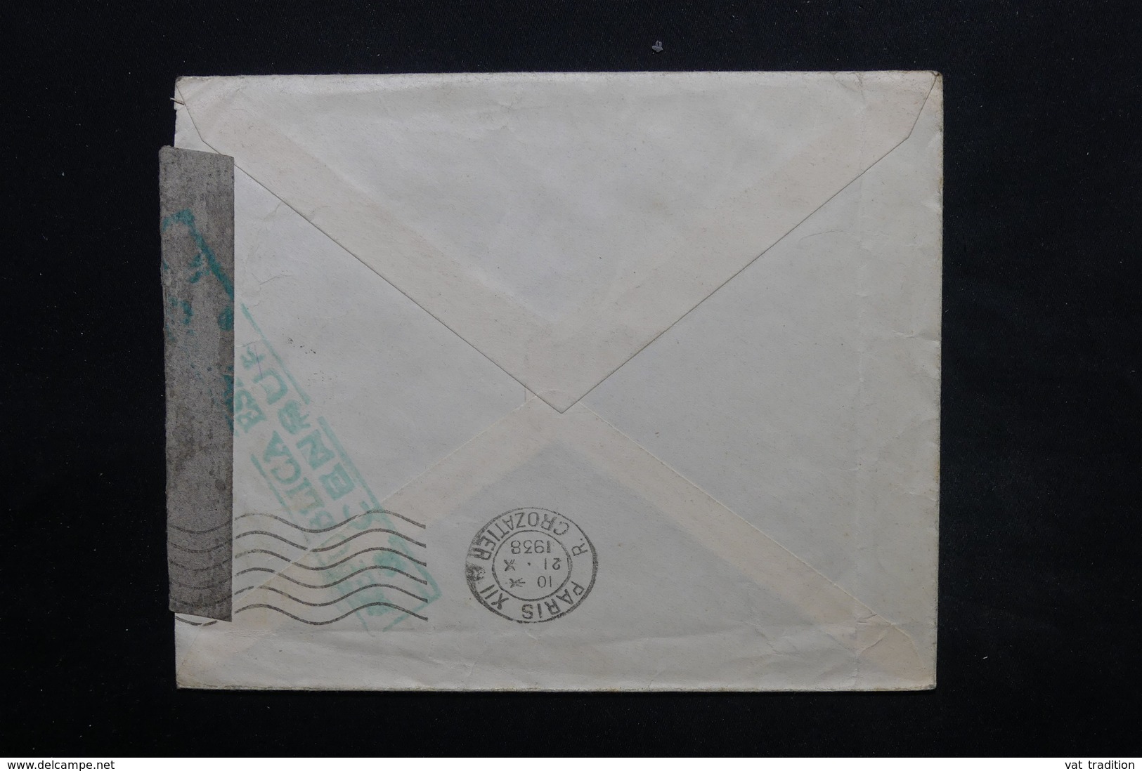 ESPAGNE - Enveloppe De Gerona Pour Paris En 1938 , Censure  - L 24914 - Marques De Censures Républicaines