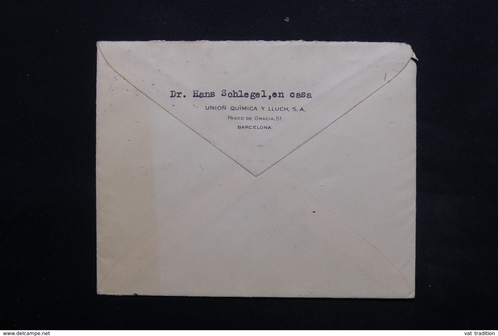 ESPAGNE - Enveloppe De Barcelone Pour L 'Allemagne En 1939 Avec Cachet De Censure  - L 24915 - Nationalists Censor Marks