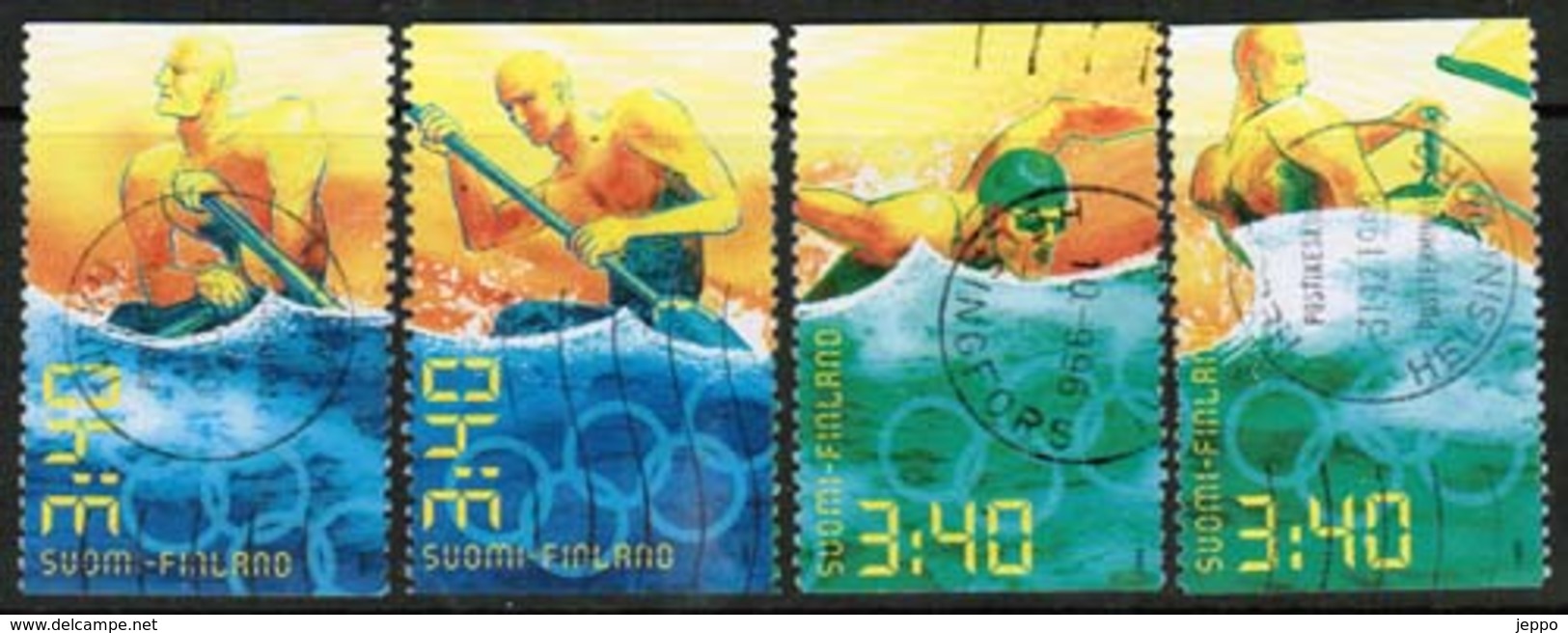1996 Finland, Olympics Complete Set Used. - Gebruikt