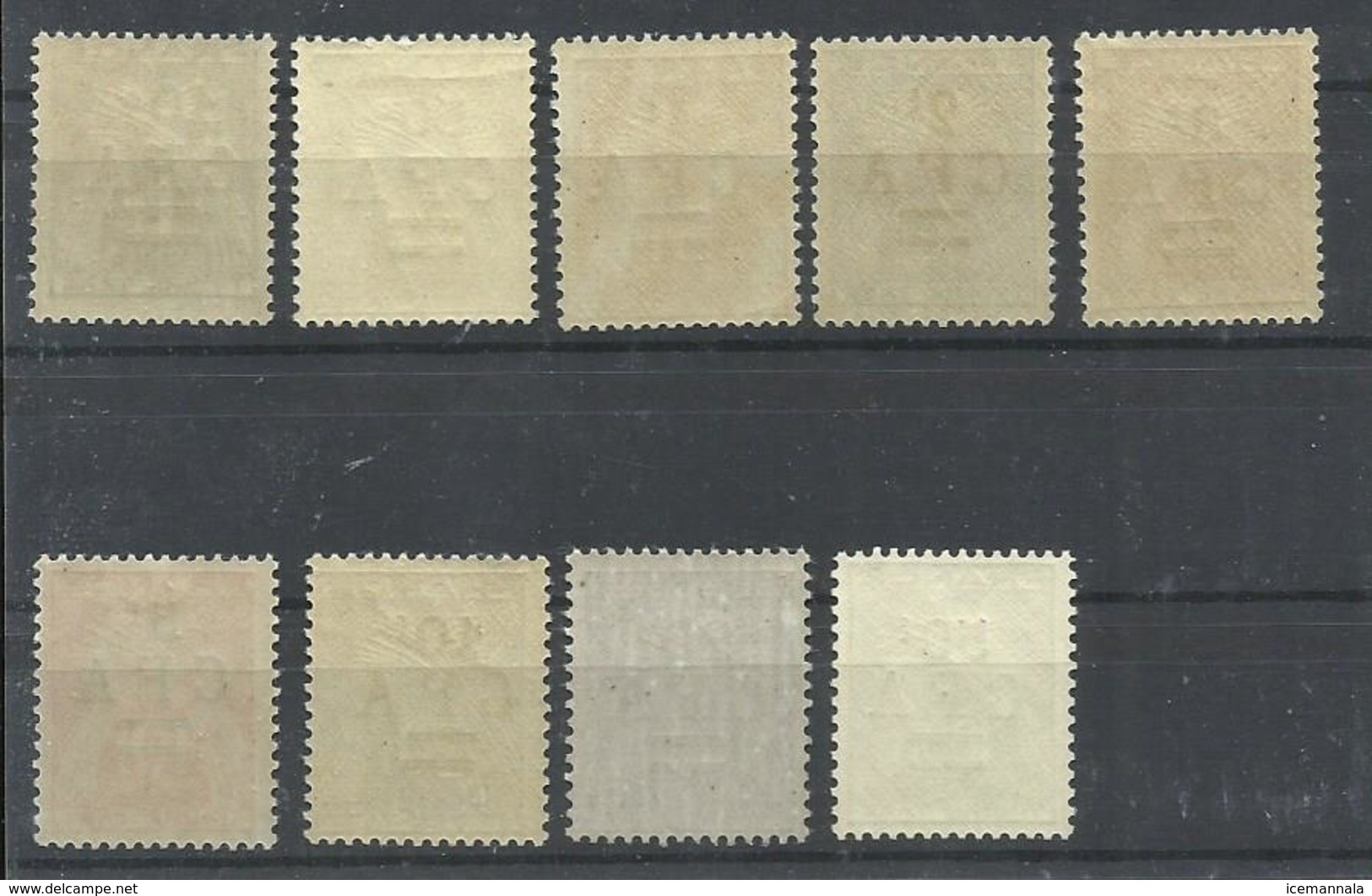 REUNION TAXAS YVERT  36/44  MNH  ** - Timbres-taxe