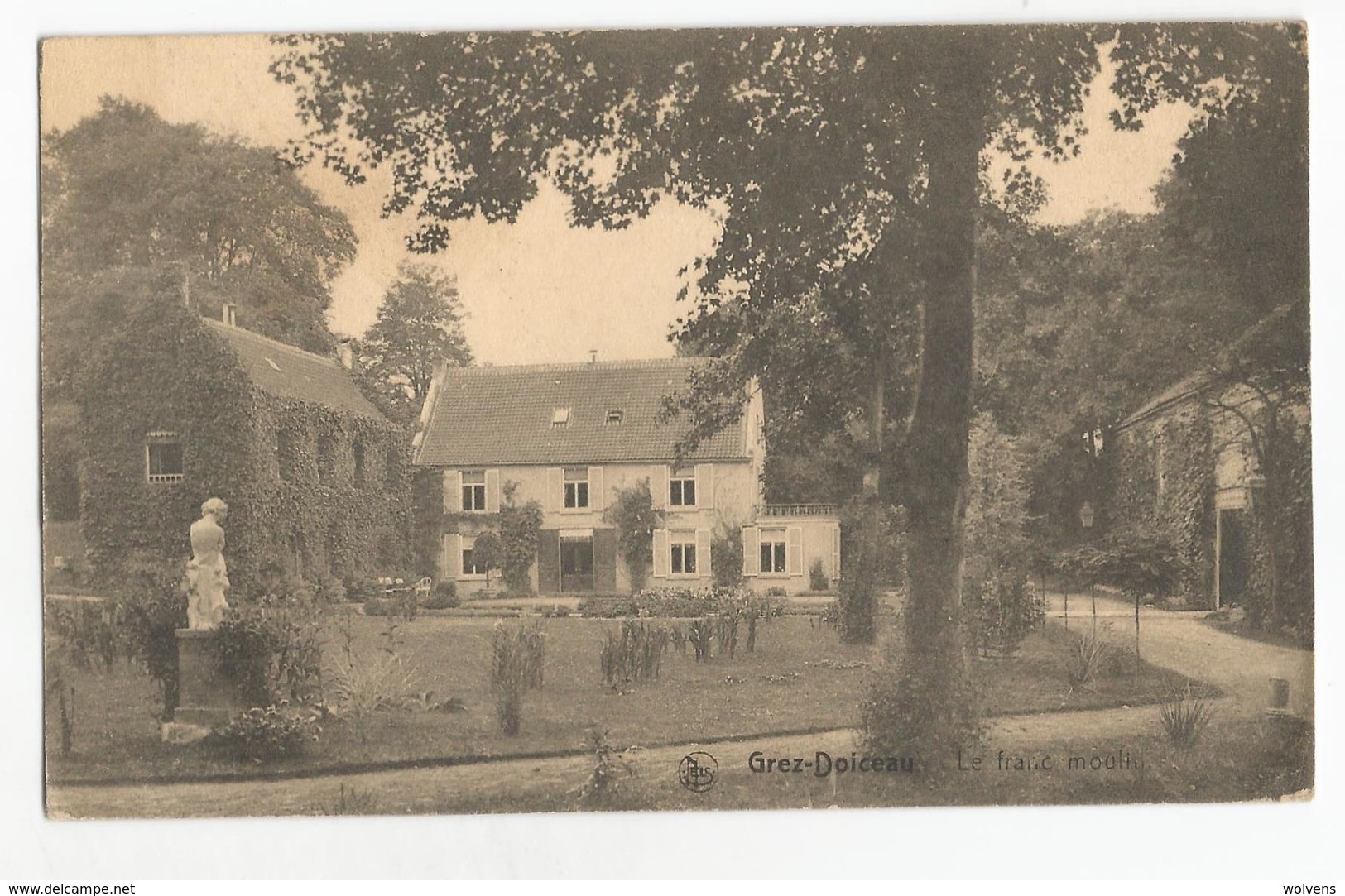 Grez-Doiceau Le Franc Moulin Carte Postale Ancienne - Grez-Doiceau