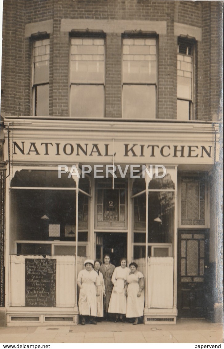 WW1 HOME FRONT National Kitchen Unknown Location  RP  1w244 - War 1914-18