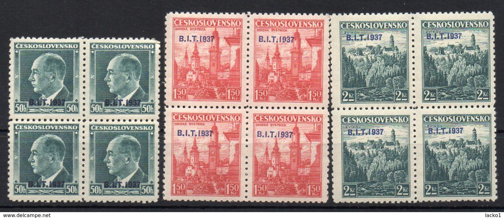 CZECHOSLOVAKIA 1937 , MNH  , - Unused Stamps