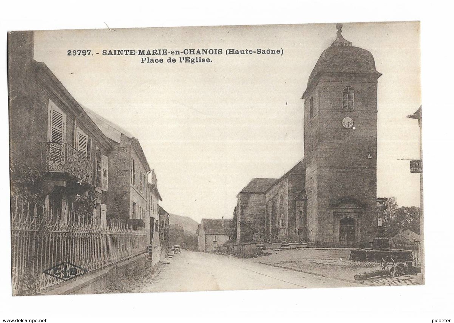 70 - SAINTE-MARIE-en-CHANOIS ( Haute-Saône ) - Place De L' Eglise - Other & Unclassified