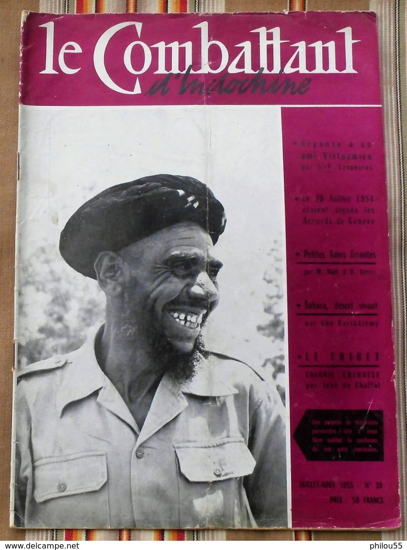 Revue "Combattant D INDOCHINE" N°38  1955 - Français