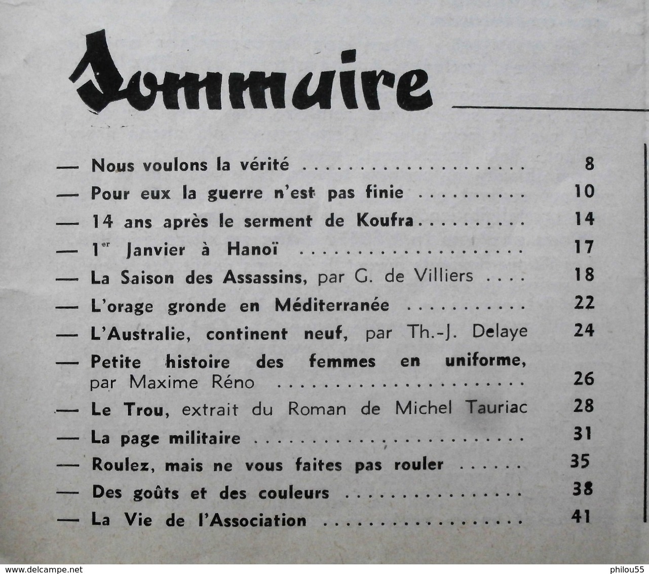 Revue "Combattant D INDOCHINE" N°34 1955