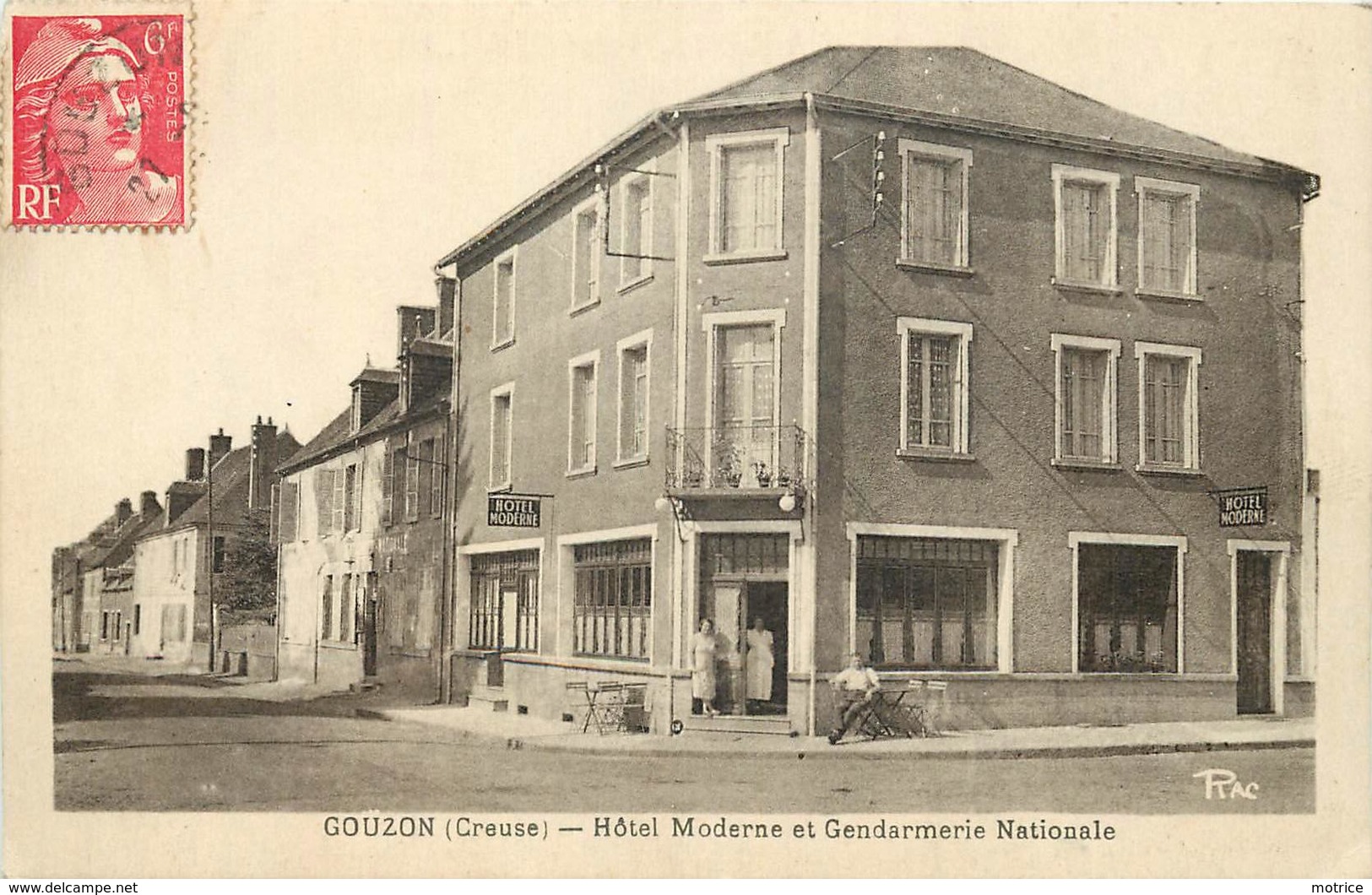GOUZON - Hôtel Moderne Et Gendarmerie Nationale.. - Autres & Non Classés