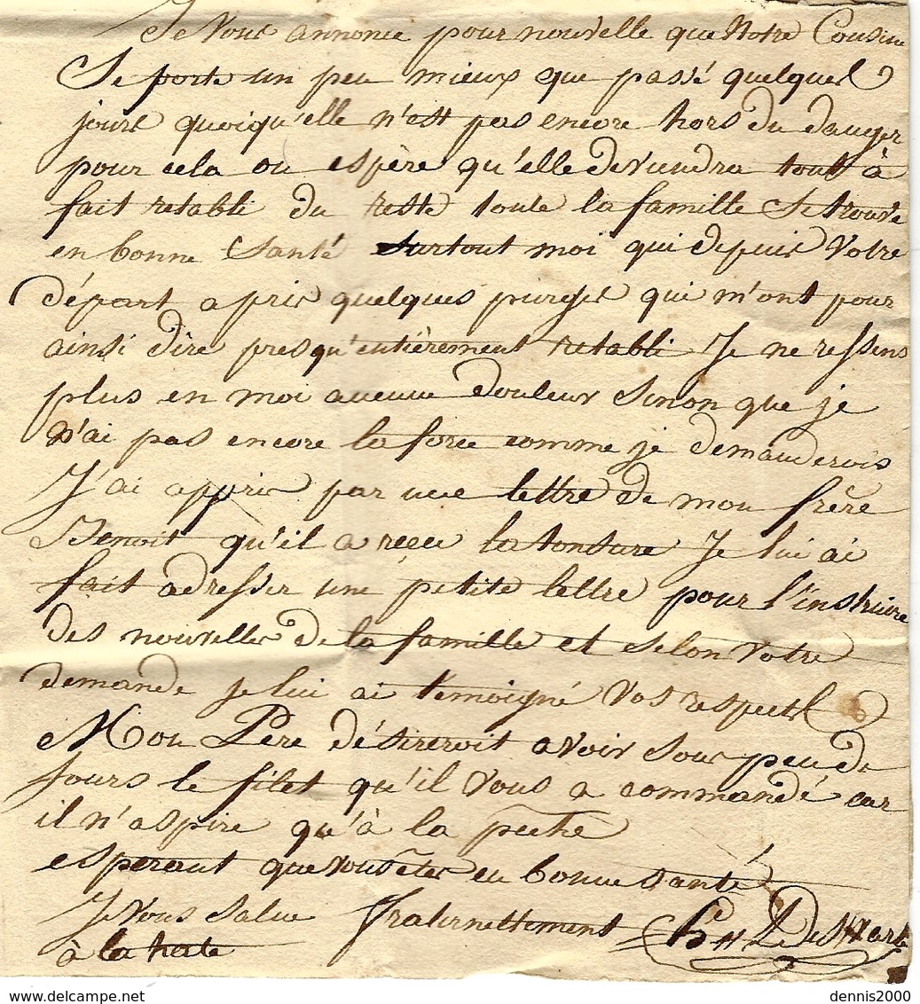 6 Mai 1830 - Lettre De METEREN ( Sans Marque )  Pour St Omer ( Pas De Calais ) Sans Doute Acheminée !! - 1830-1849 (Belgique Indépendante)