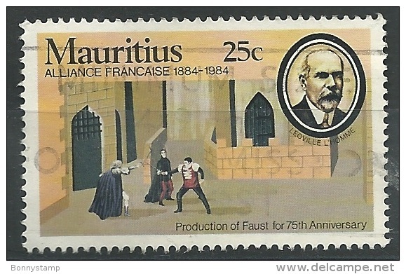 Mauritius, 1984 - Alliance Francaise Centenary - Nr.600 Usato° - Mauritius (1968-...)