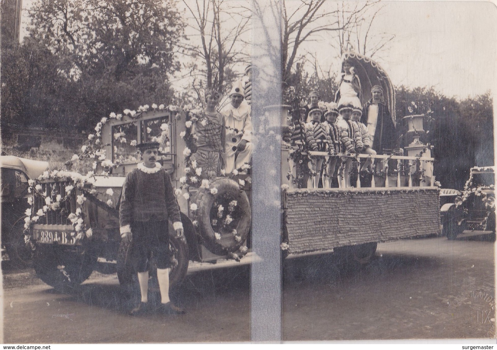 PHOTO SAINT-ANDRE-DE-CUBZAC CARNAVAL ANNEE A DEFINIR ( 16,5cm X 11,5cm ) - Autres & Non Classés