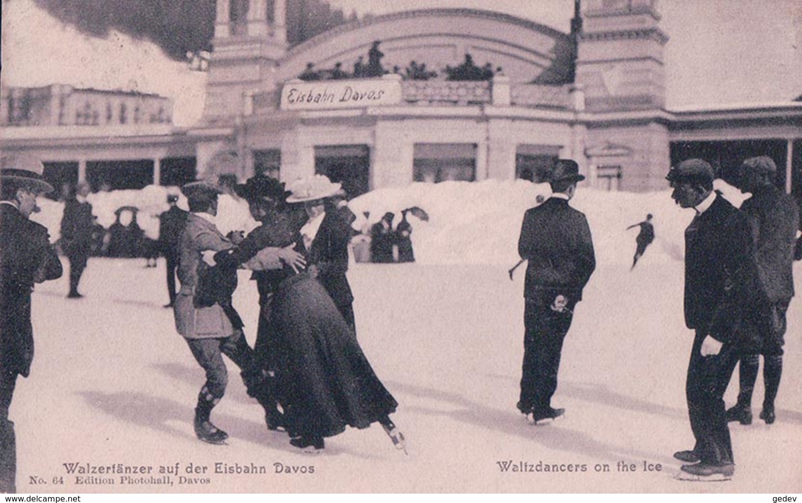 St Moritz GR, Sport D'hiver, Walzertänzer Auf Der Eisbahn (15.11.1907) - Saint-Moritz