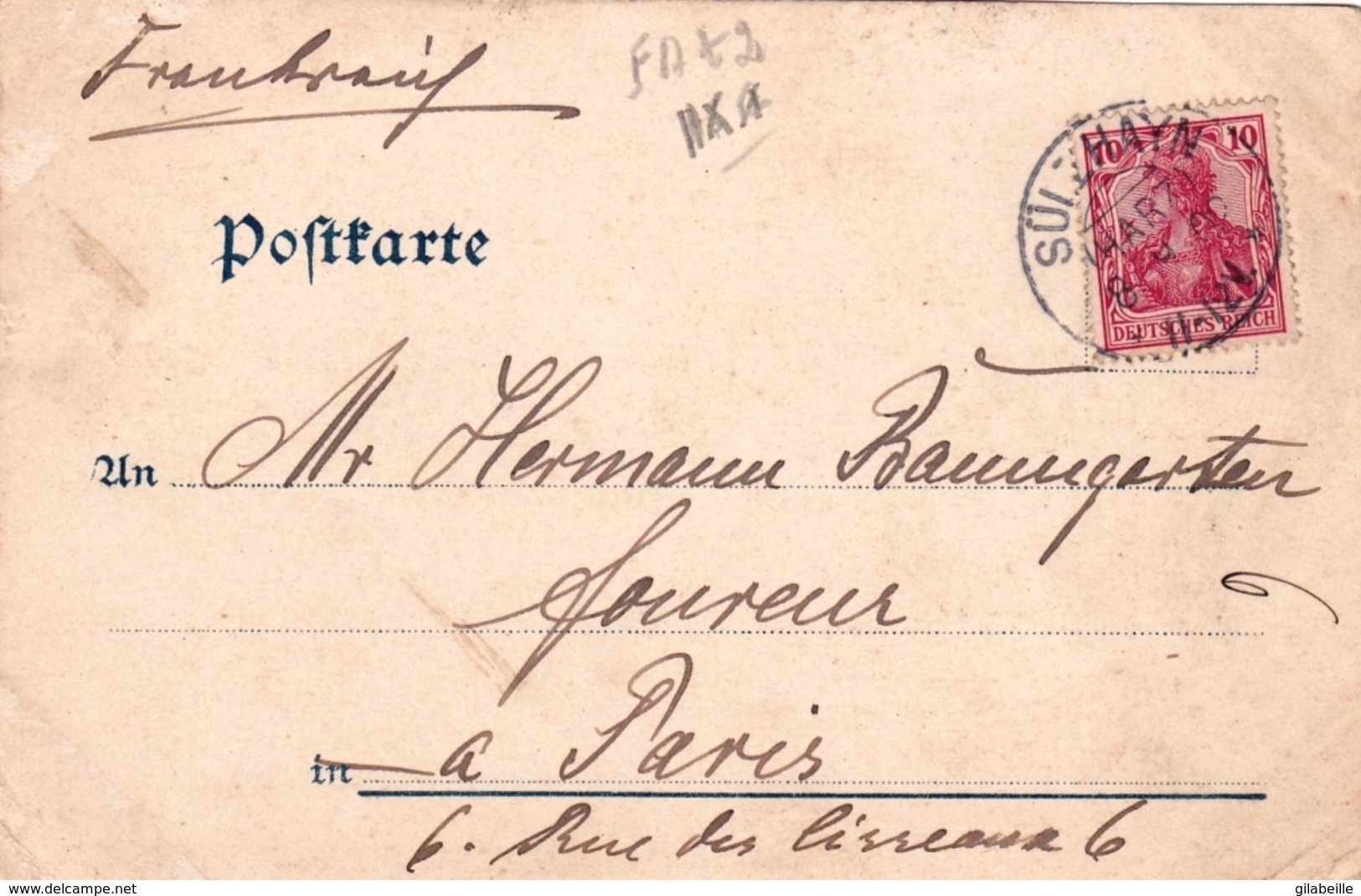 Deutschland -  Gruss Aus SULZHAYN  - Landhaus Louis Reinecke - Litho 1902 - Autres & Non Classés