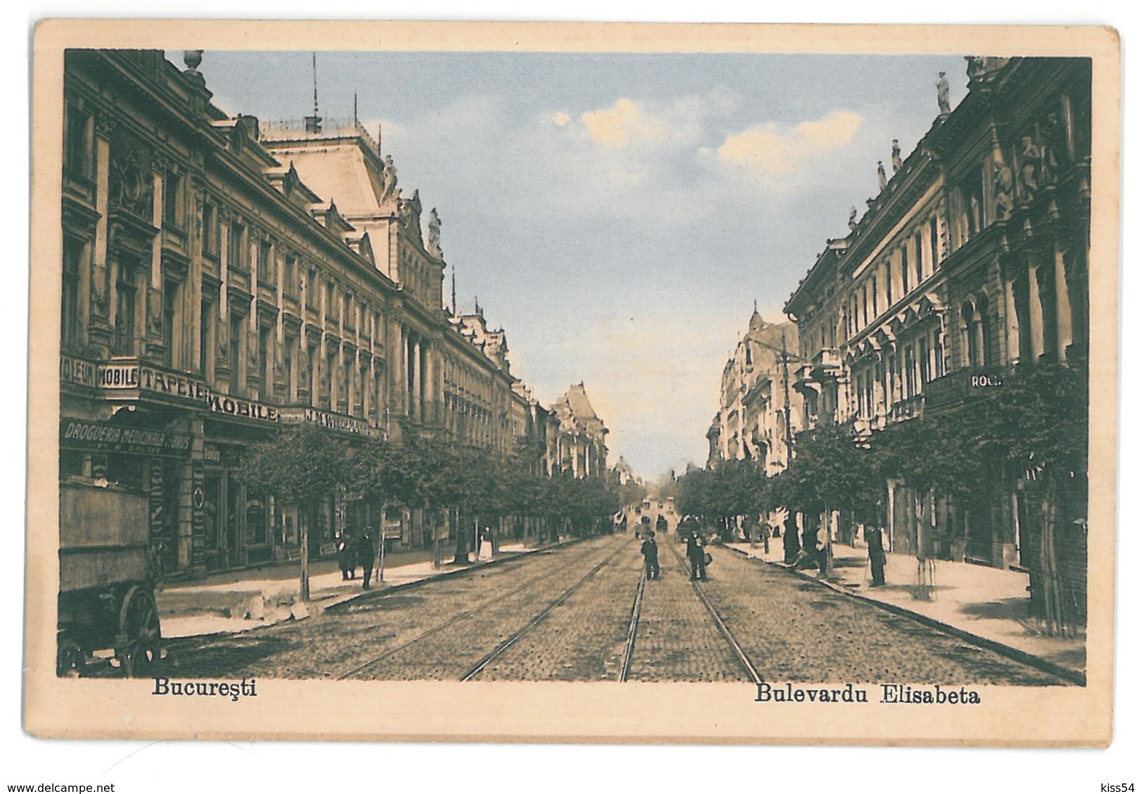 RO 42 - 15702 BUCURESTI, Elisabeta Ave. Romania - Old Postcard - Used - 1919 - Roumanie