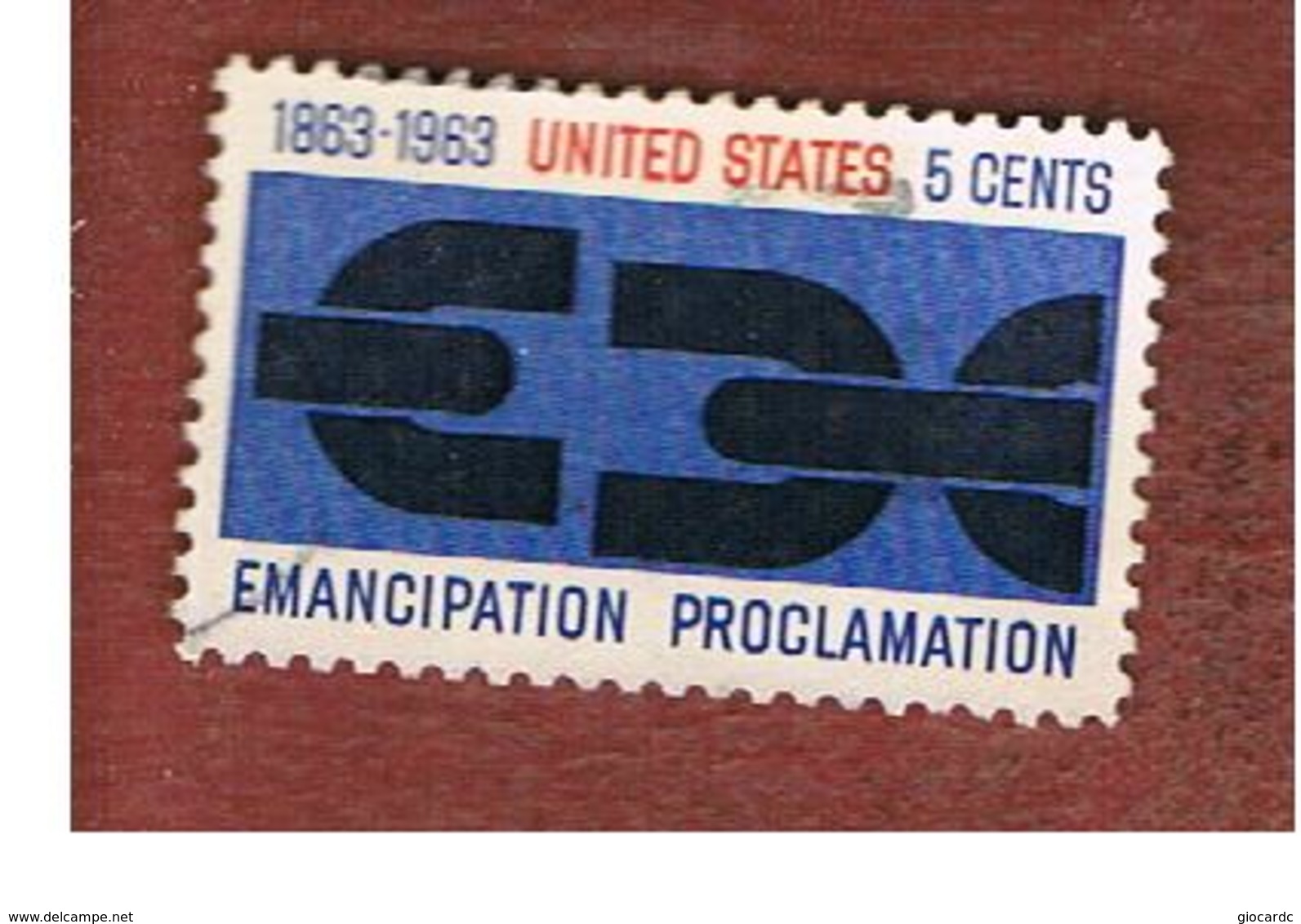 STATI UNITI (U.S.A.) - SG 1215 - 1963 EMANCIPATION PROCLAMATION CENTENARY    -  USED° - Usati