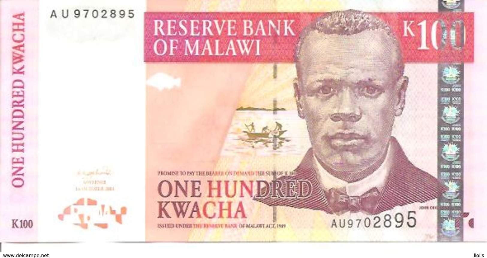 Malawi  P-46c  100  Kwacha  2003  UNC - Malawi