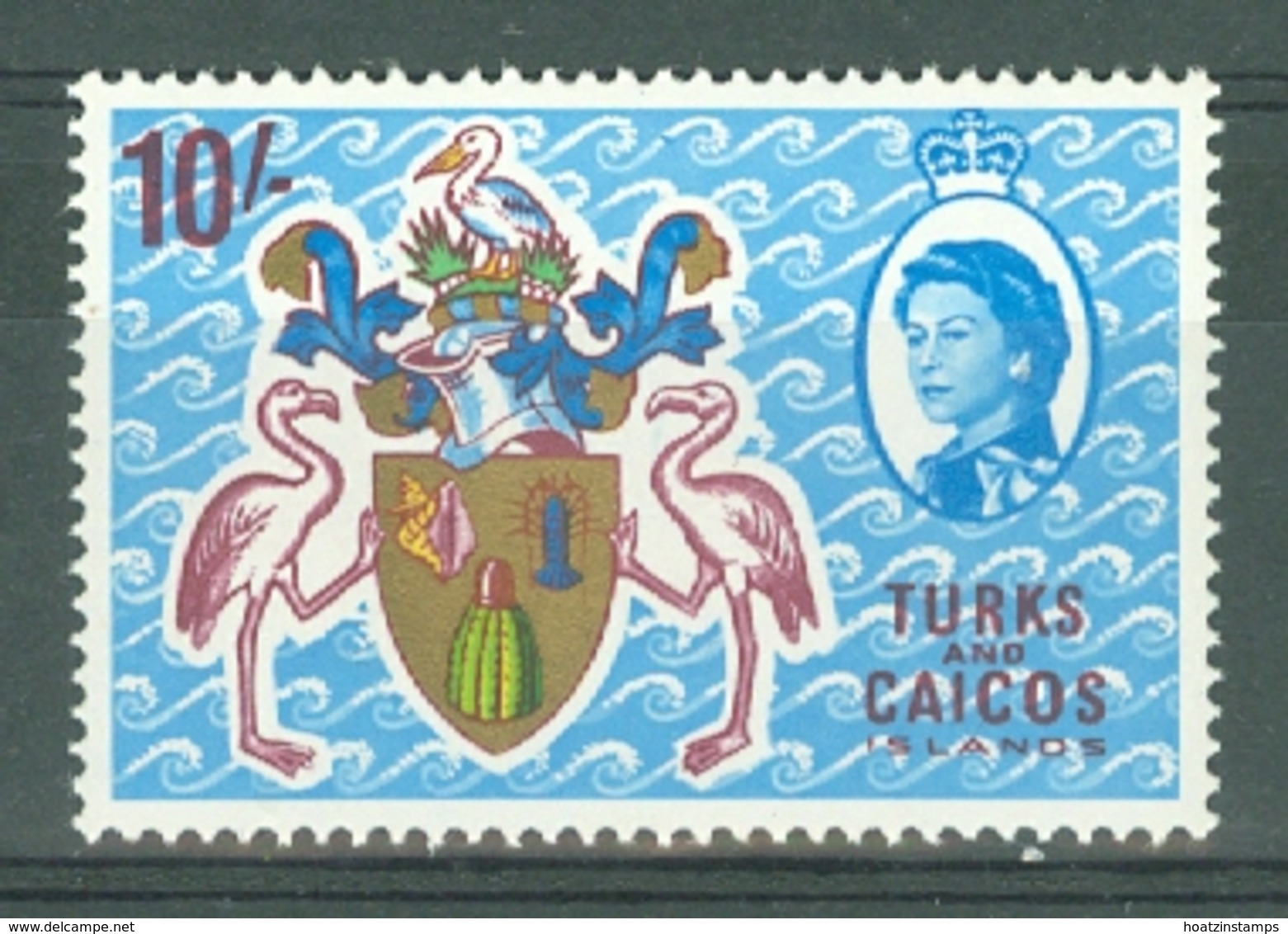 Turks & Caicos Is: 1967   QE II Pictorials   SG286   10/-   MH - Turks And Caicos