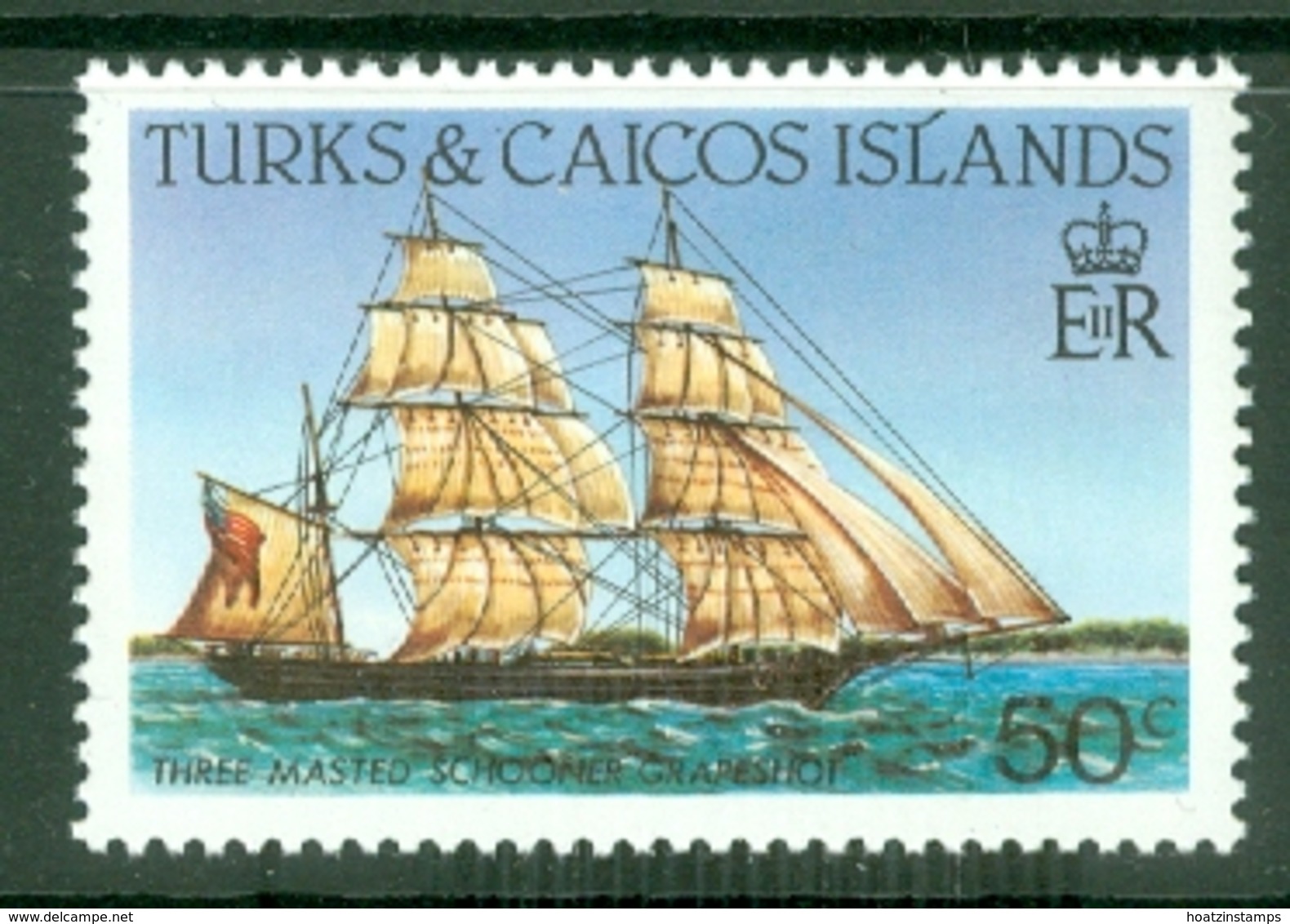 Turks & Caicos Is: 1983/85   Ships   SG777    50c  [Perf: 14]  MNH - Turks- En Caicoseilanden