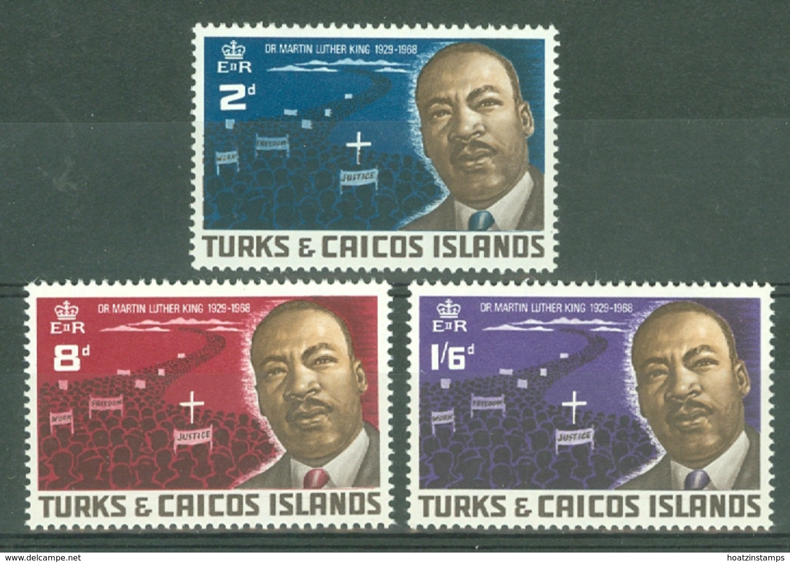 Turks & Caicos Is: 1968   Martin Luther King Commemoration     MH - Turks And Caicos